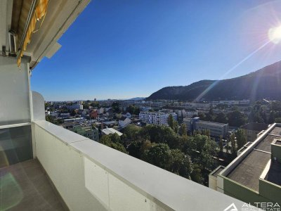 Gösting! - Große Eigentumswohnung mit atemberaubender Aussicht samt Lift + Loggia + Parkplatz!