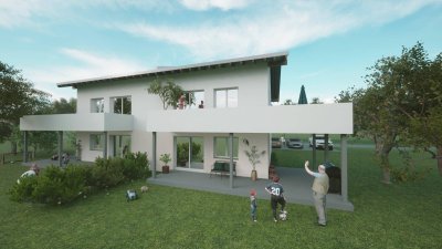 Sonnige Neubau-Eigentumswohnungen, ca. 81 m² in Eberndorf - mit Terrasse und Garten bzw. mit Balkon, Erstbezug!