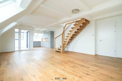 Offen gestatalltete Dachgeschoss-Maisonette mit Wintergarten und Terrasse | Erstbezug