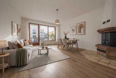 Zwei-Zimmer-Wohnung mit zwei großen Balkonen in Blankenese