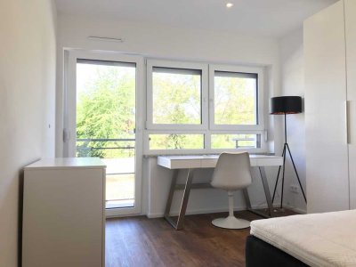 Top-Lage am Campus: Möbliertes Apartment mit Balkon im Herzen Augsburgs