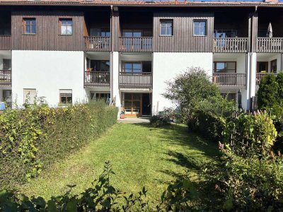 2 ZIMMER + HOBBYRAUM ÜBER 2 ETAGEN EG + UG SCHÖNER SÜD/WEST GARTEN MIT BERGBLICK!
