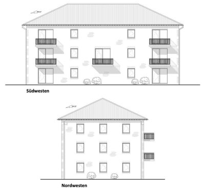 Neubau  4-Zimmer-Wohnung mit Terrasse in Malchin