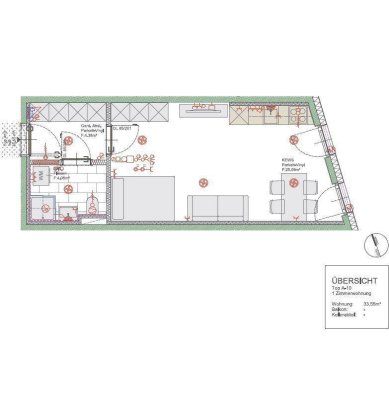 A10 - Neubau! 1-Zimmer-Mietwohnung