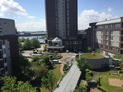 Provisionsfrei-Loft an der Elbe, mit Balkon und Blick auf den Elbtower, neben Hafencity
