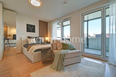 MÖBLIERT - EIN GUTER START - High end Studio mit Balkon