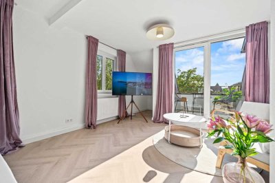 Vollmöblierte Dachgeschosswohnung mit Loggia in Innenstadtnähe!