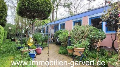 Bequem! Bungalow mit großer Gartenoase und Garage, naturnahe Ortsrandlage in Wulfen-Barkenberg