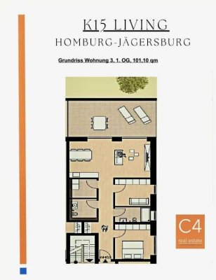 Schöne, moderne Wohnung im Ortskern von Jägersburg