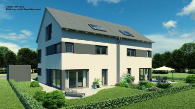 Schlüsselfertiges bauen * Bauplatz für Doppelhaushälfte in Karlsbad-Spielberg