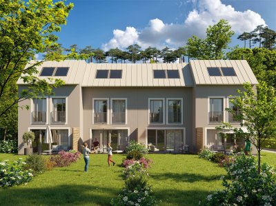Wohnen im Helenental bei Baden: Architekten-Reihenhäuser in Niedrigstenergiebauweise