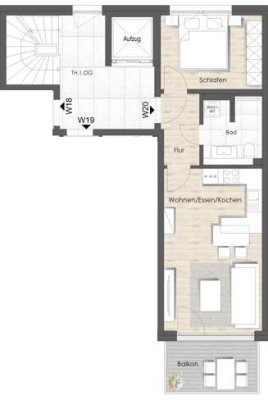 Moderne 2-Zimmer-Wohnung in gefragtem Neubau