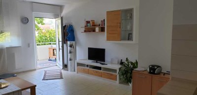 Erdgeschoßwohnung mit Balkon und Terrasse für 1 bis 2 Personen
