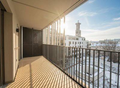 Pauschalmiete inklusive Warmwasser, Heizung &amp; Kühlung - Moderne 2-Zimmer-Wohnung mit großzügigem Balkon und stilvoller Ausstattung