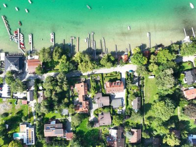 Ⓣop-Angebot am Wörthsee. Haus-in-Haus-Konzept in Bestlage. Mit Seeblick, großem Garten & Lift.