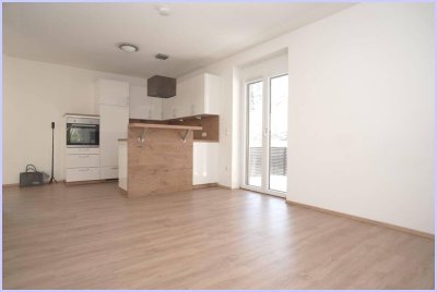 Charmante großzügige Wohnung, offener Wohn-Kochbereich, 1 Schlafzimmer, AR Bad, Balkon, Parkplatz.