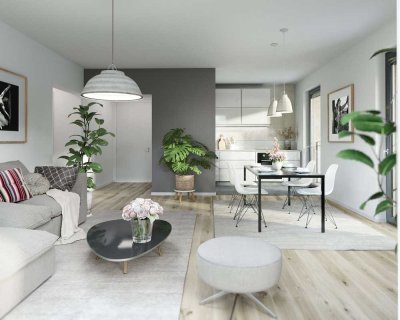 Moderne 2-Zimmer-Neubau-Gartenwohnung im Herzen von Eltville