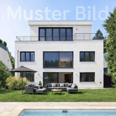 Moderne Villa mit Panorama-Stadtblick, Terrassen, Garten und Pool in der Bellevuestraße ,1190 Wien