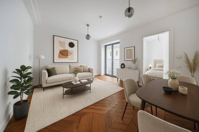 Hofseitiger Erstbezug mit großer Terrasse nächst Donaukanal und Servitenviertel!