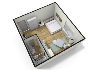 Möblierte 1-Zimmer Wohnung FRA Nordend Bestlage mit Gartennutzung