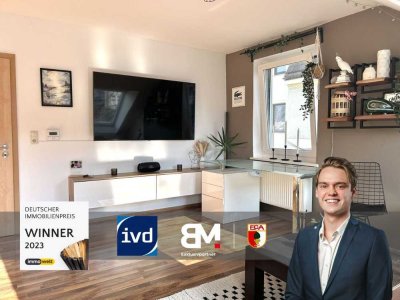 Stilvolle 2-Zimmer-Dachgeschosswohnung mit Küche | Augsburg-Spickel | ca. 1 km zur Innenstadt