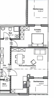 Exklusive Wohnung im Grünen und in ruhiger Lage!