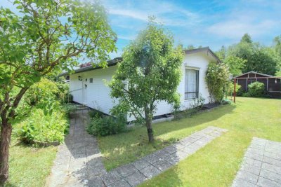 Wochenendtraum in Wassernähe – Bungalow auf Eigentumsland bei Greifswald
