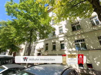 2-Raumwohnung in ruhiger Lage nahe Park: Balkon, Tageslichtbad mit Wanne & Dusche