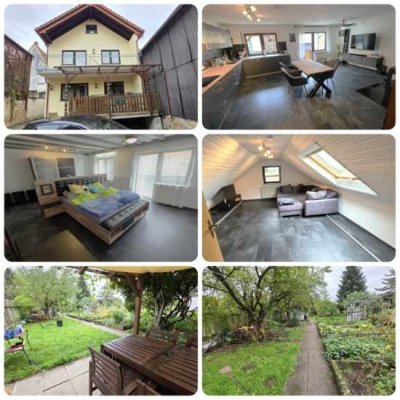 2021 Grundsanierte Doppelhaushälfte mit Terrasse, Garten- u. Scheunenanteil sowie neuwertiger EBK