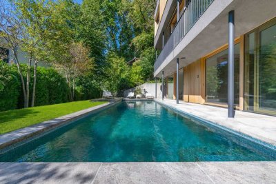 Architekten-Villa mit hochklassiger Ästhetik, Spa-Bereich und Pool in einzigartiger Lage
