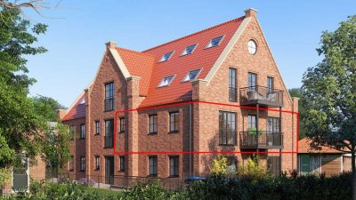 Helle Obergeschosswohnung auf Juist mit Balkon, in direkter Strandnähe