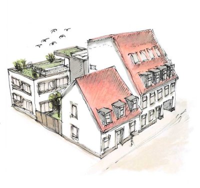 Stadthaus mit 2 Vollgeschossen und eigenem Innenhof