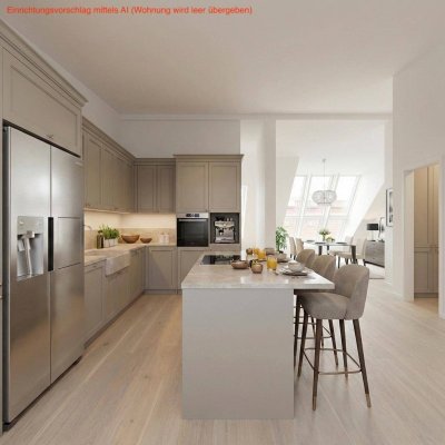 Dachgeschosswohnung mit Lift, ganzes Stockwerk mit Privatsphäre