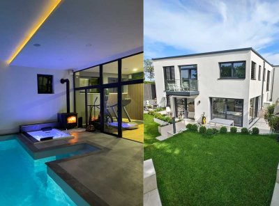 Luxuriöser Neubau mit privatem Wellnessbereich inkl. Schwimmpool und Fitnessstudio