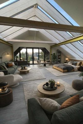 Maisonette-Wohnung mit Loft-Charakter Loggia und 107 m² Tiefgarage in Dresden-Bühlau!