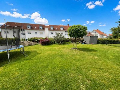 Moderne gehbehindertengerechte 122 m² Erdgeschosswohnung mit 250m² Garten in Ludwigshafen-Melm