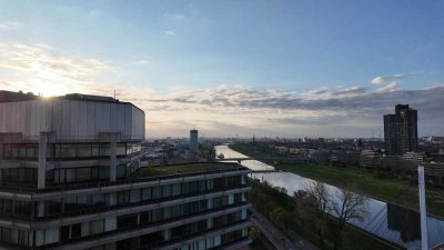 Über den Dächern Mannheims: Frisch renovierte 2ZKB + neue Küche & Panoramablick - sofort bezugsfrei!