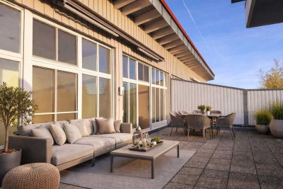 Exklusive Penthouse-Wohnung mit großzügiger Südterrasse und herrlichem Ausblick