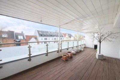 Helle 2-Zimmer-Maisonettewohnung mit Dachterrasse in Düsseldorf-Düsseltal