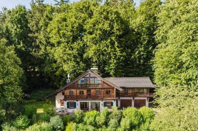 Stilvolles Bauernhaus mit Panoramablick über das Salzburger Alpenvorland
