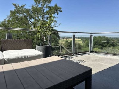 Modernes Wohnen auf zwei Etagen – Maisonette mit Panoramablick