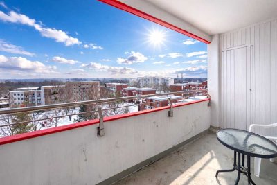 6. Etage inkl. Fahrstuhl / 3 ZKB mit schönem  Weitblick :)