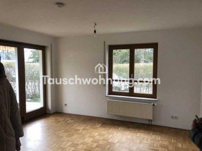 Tauschwohnung: Wunderschöne 3 Zimmerwohnung mit Garten für kleinere Wohnung