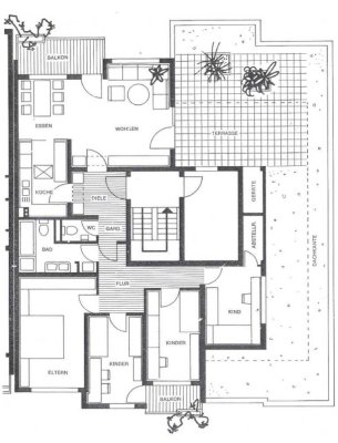 Penthouse Wohnung Erstbezug nach Kernsanierung mit neuer Küche