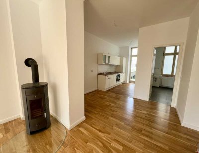 Stilvolle 2 Zimmer Wohnung im sanierten Gründerzeithaus mit Kamin u. großzügiger Terrasse in Elbnähe