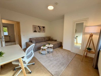 Ruhige, gut geschnittene 2-Zimmer-Wohnung all inclusive, möbliert & bezugsfertig