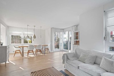Charmante 100 m² Erdgeschoss-Souterrainwohnung mit zwei Sonnenterrassen in ruhiger Lage von Hambu...