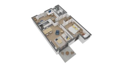 Attraktive 3 Zimmer-Wohnung im EG mit eigenem Garten