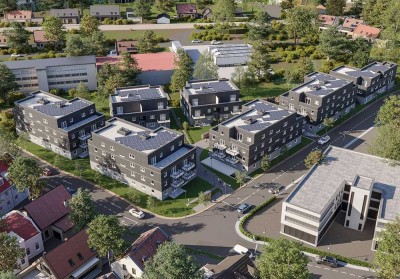 Citywohnen Murrgärten - Haus 1 oder 2 - Penthouse 02 mit 62m² Dachterrasse