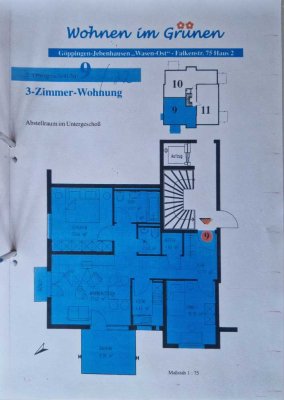 Geschmackvolle 3-Raum-Wohnung mit EBK in Jebenhausen